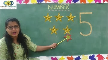 Learn numbers for kids I Numbers with Quantification I Number 5 I Oakland Preschool I Video 5/25