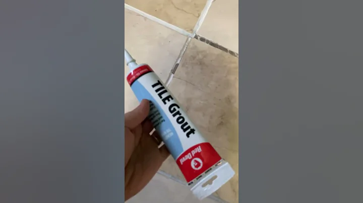 I painted my dark & dirty grout floor!