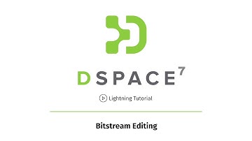DSpace 7 Lightning Tutorial: Bitstream Editing
