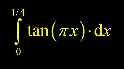 Integral tan(pi*x), informally (chain rule backwards), and formally (using u-substitution).