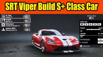 SRT Viper Build S+ Class Car in NFS Unbound Update Vol 5.1
