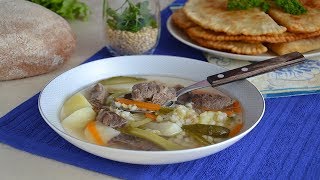 Рассольник с говядиной Рассольник с говядиной