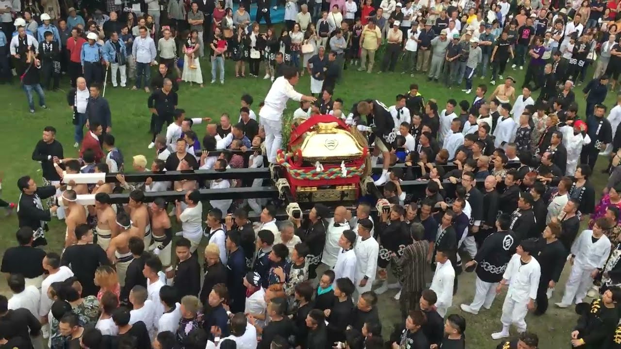 16松山秋祭り 石手川公園 日之出大神輿ｖｓ立花大神輿vol1 Animare Thewikihow