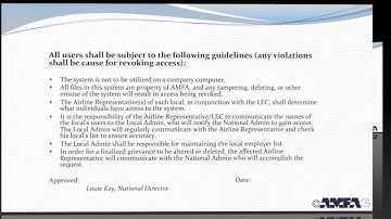 AMFA GrievTrac Training