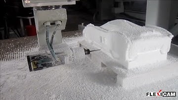 Car model machining on FlexiCAM