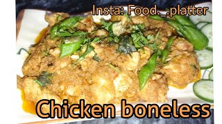 Boneless Chicken Karahi | Food Platter