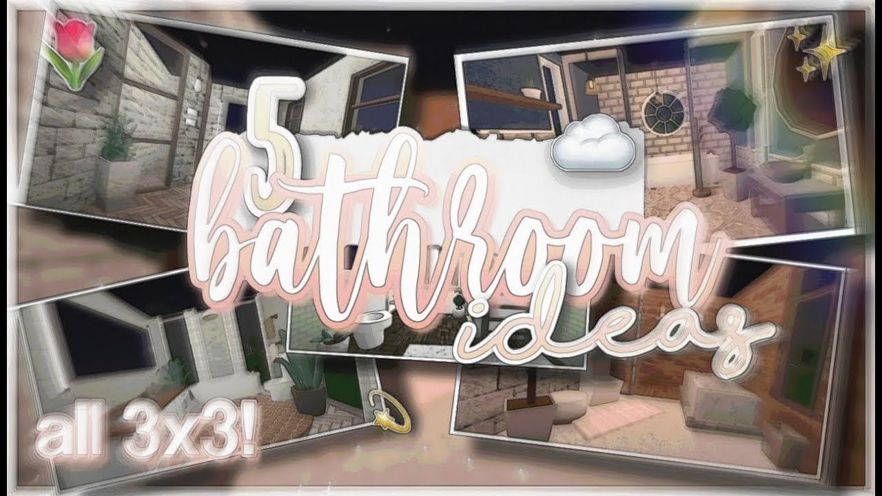 Bloxburg 5 Bathroom Ideas 3x3 Youtube