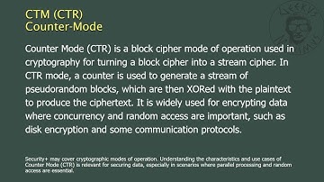 CTM or CTR - Counter-Mode