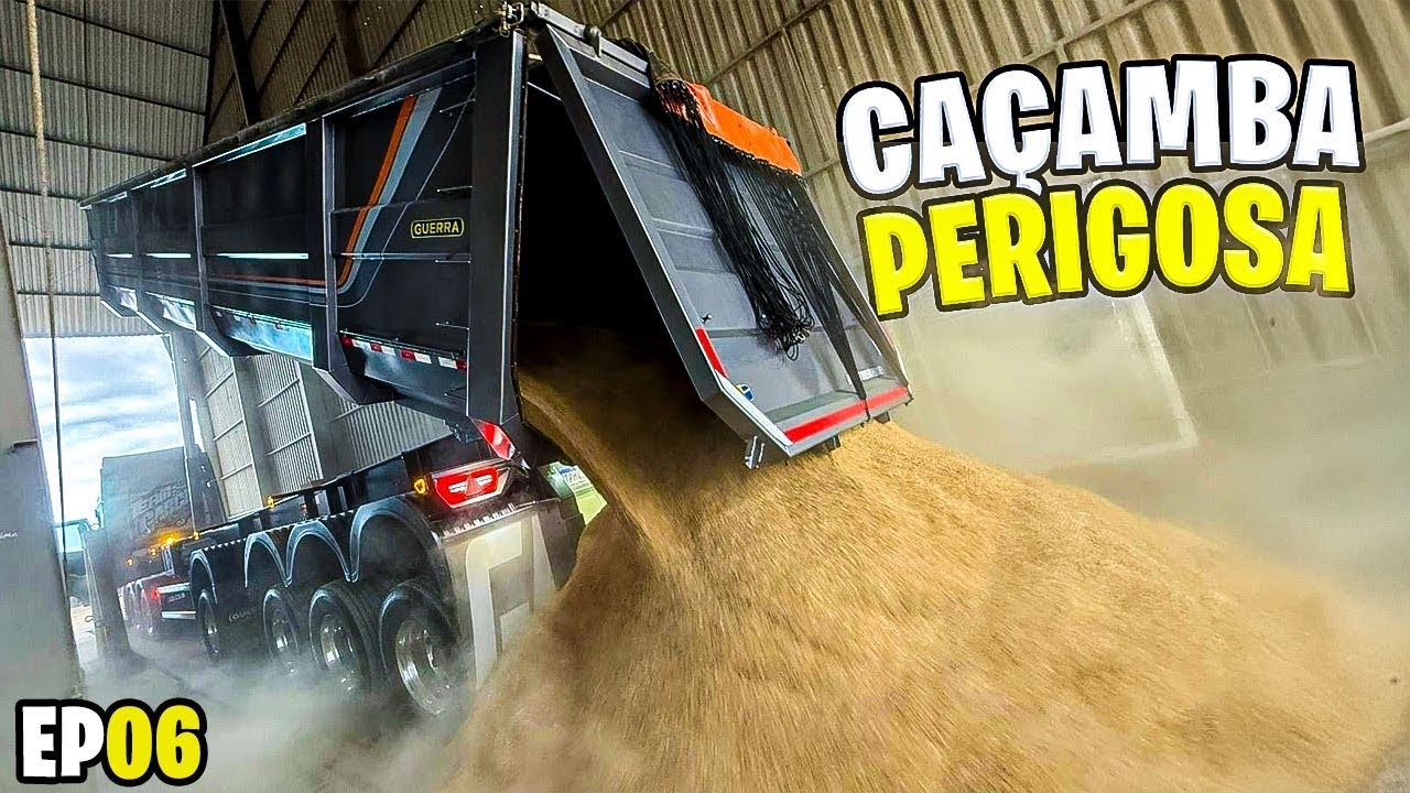 EU TENHO MEDO DE DESCARREGAR A CAÇAMBA ALTA 😨 ERGUENDO TUDO EP.6
