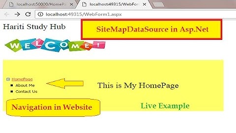 Sitemap Data Source Control with Sitemap Provider in Asp Net C# | Hindi | Free Online Class