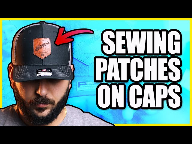 Techsew 830-R sewing patches onto hats . . #customhats