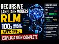 Recursive Language Models (RLM) : 100x la fenêtre de contexte avec GPT-5 | Explication complète