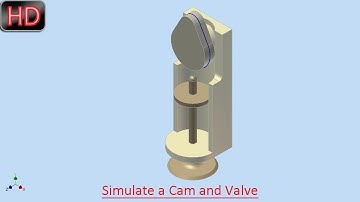 Simulate a Cam and Valve Assembly (Autodesk Inventor Video Tutorial)