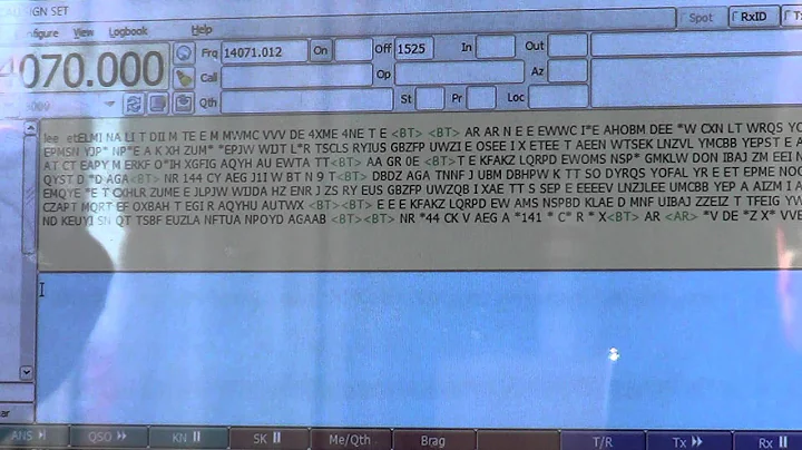 Attempt at decode with tablet and difinitive ID as 4XZ Israel Navy in CW