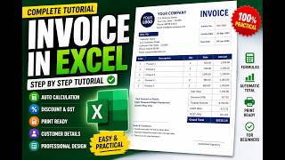 Invoice in Excel | Complete Excel Billing Tutorial 📊💼