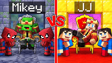 Mikey POOR vs JJ RICH Superhero King Survival Battle in Minecraft (Maizen)