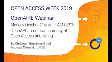 OpenAPC - cost transparency of Open Access publishing