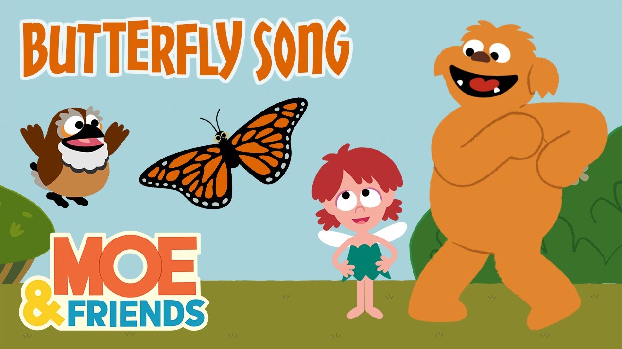 Butterfly Song | Kids Learn About Butterflies | Moe & Friends #Moe #