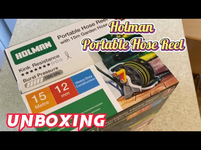 Unboxing Holman Portable Hose Reel and Garden Hose from Bunnings plus Pope  Sprinkler #unboxing 