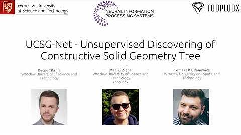 UCSG-Net - Unsupervised Discovering of Constructive Solid Geometry Tree