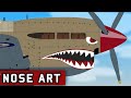 Shark Teeth Nose Art on Military Planes