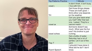 Advanced American Accent: One Minute Practice for Top Error Patterns