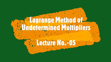 #Lagrange#Method of Undetermined#Multipliers | Lect-05 | Unit-IV-Engg. Maths- Sem-I |by #Aryacollege
