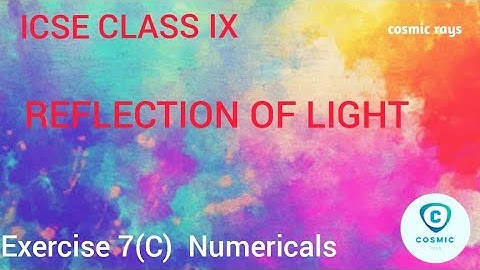 ICSE CLASS IX REFLECTION OF LIGHT