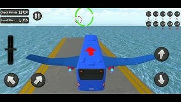 Flying Bus Driving Simulator 2021 - Free Bus Games | Android Gameplay #01