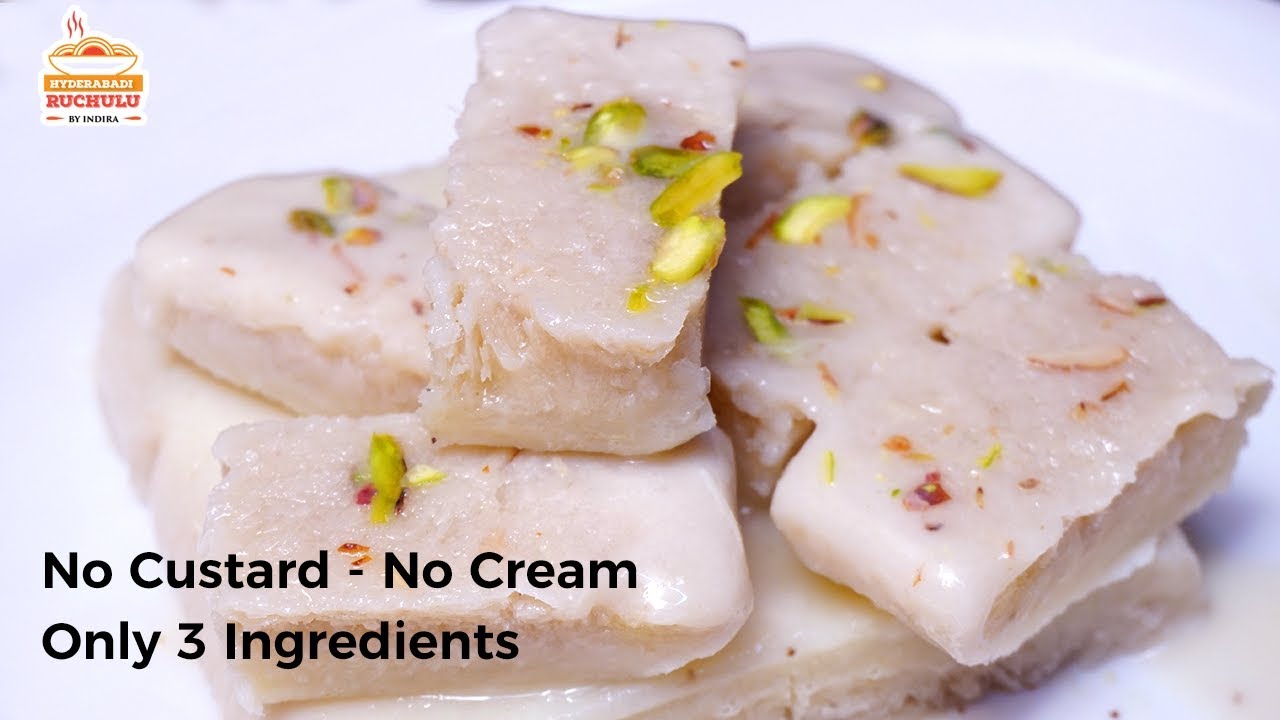 Ice Cream Recipe | Homemade Milk ice cream | Easy ICE Cream recipe without Cream | Hyderabadi Ruchulu