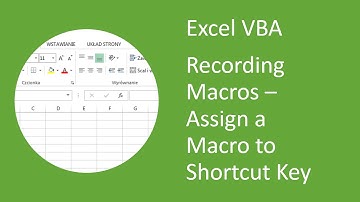 Excel VBA - How to Assign a Macro to Shortcut Key