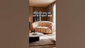 This brain-shaped sofa looks insane… but I kinda want one 🧠 #shorts #interiordesign
