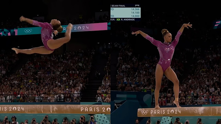 2024 Paris Olympics Women's Gymnastics Beam Final - Rebeca Andrade