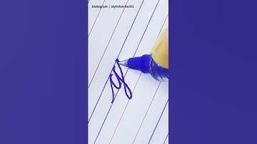 How to join the cursive letter "gv" | Learn cursive a to z step by step in four line | #shorts