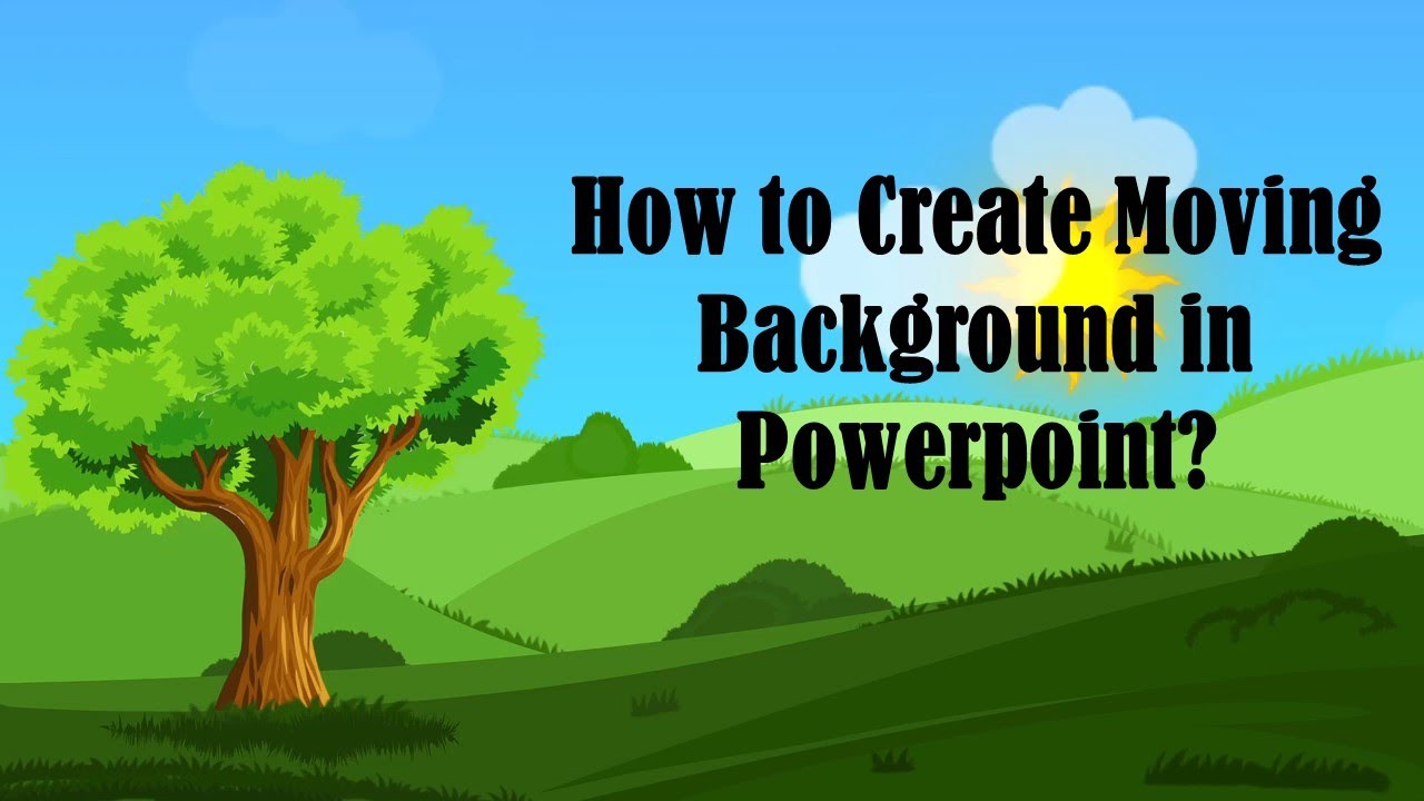 powerpoint presentation with moving background