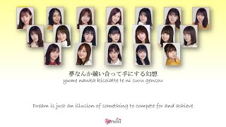 Video thumbnail of "Nogizaka46 (乃木坂46) Boku wa boku wo sukininaru (僕は僕を好きになる) Kan Rom Eng Color Coded Lyrics"