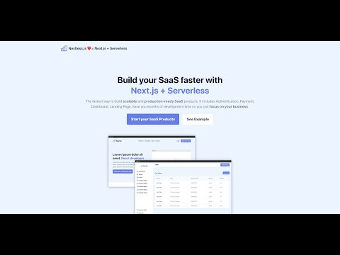 Responsive Landing Page Demo with React, TypeScript and Tailwind CSS - Nextless JS