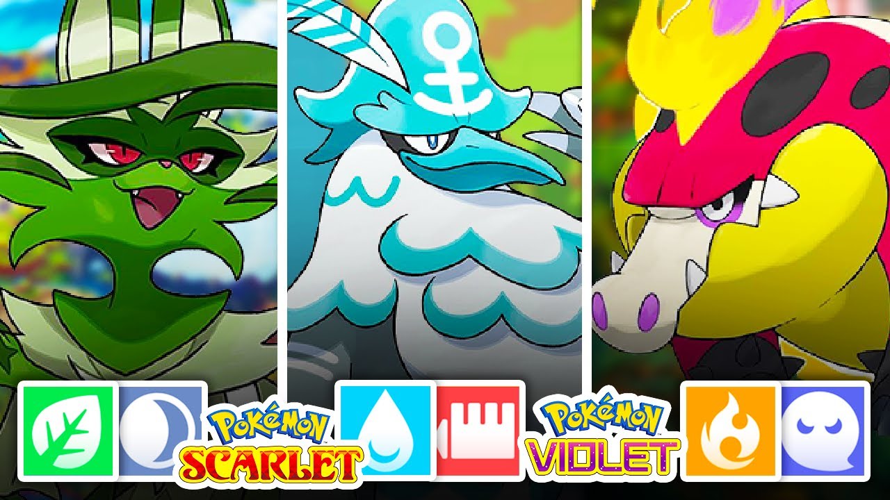 Pokemon Scarlet And Violet Starter Evolutions