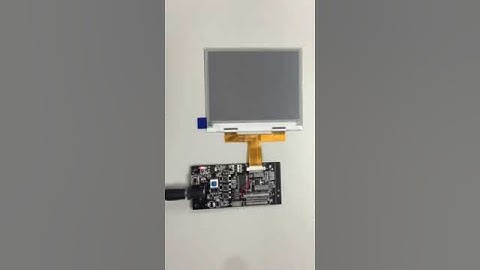 E-paper display EPD  from www.skylcd.com TEST video