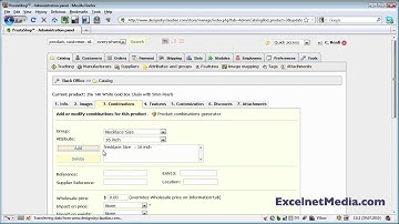How to Add a Product Combination in Prestashop
