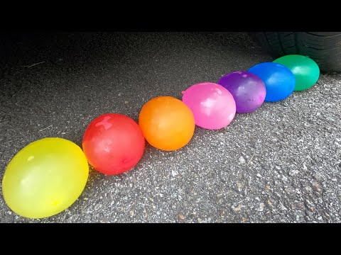 Crushing Crunchy & Soft Things by Car! EXPERIMENT CAR vs Orbeez Balloons at 240 FPS