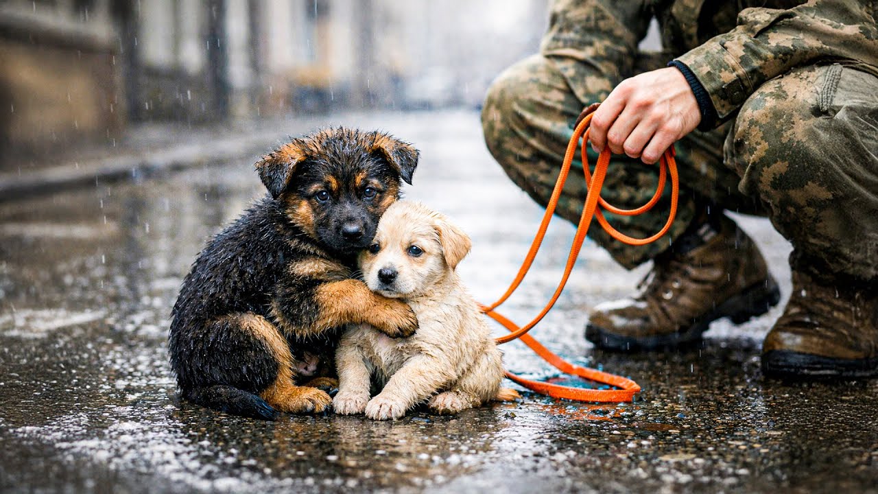 Sein Welpe wollte den Streuner nicht verlassen – Was der Marine tat, war ein Wunder