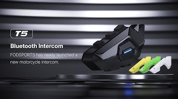 Fodsports T5 | 2-Way Bluetooth Intercom with 3D Sound Experience