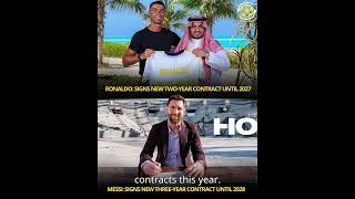 Both Cristiano Ronaldo and Lionel Messi have signed new contracts this year