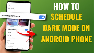 How To Schedule Dark Mode On Android Phone | Ft. Poco | English