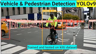 Vehicle and Pedestrian Detection Using YOLOv9 and Kitti dataset