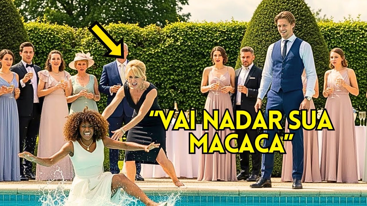 Convidados brancos jogaram mulher negra na piscina —e só depois viram que era a esposa do bilionário