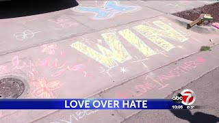 Community rallies around far east El Paso neighbor with sidewalk chalk-a-thon