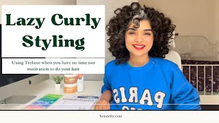 Lazy Curly Hair Routine using the amazing Treluxe hair products