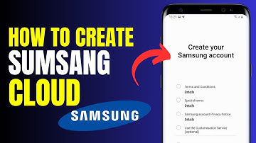 How To Create Samsung Account | Open up Samsung Cloud